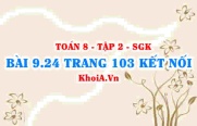 Bài 9.24 trang 103 Toán 8 Kết nối tri thức Tập 2